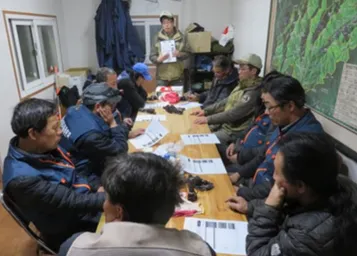 Meeting on rescue and monitoring activities.JPG